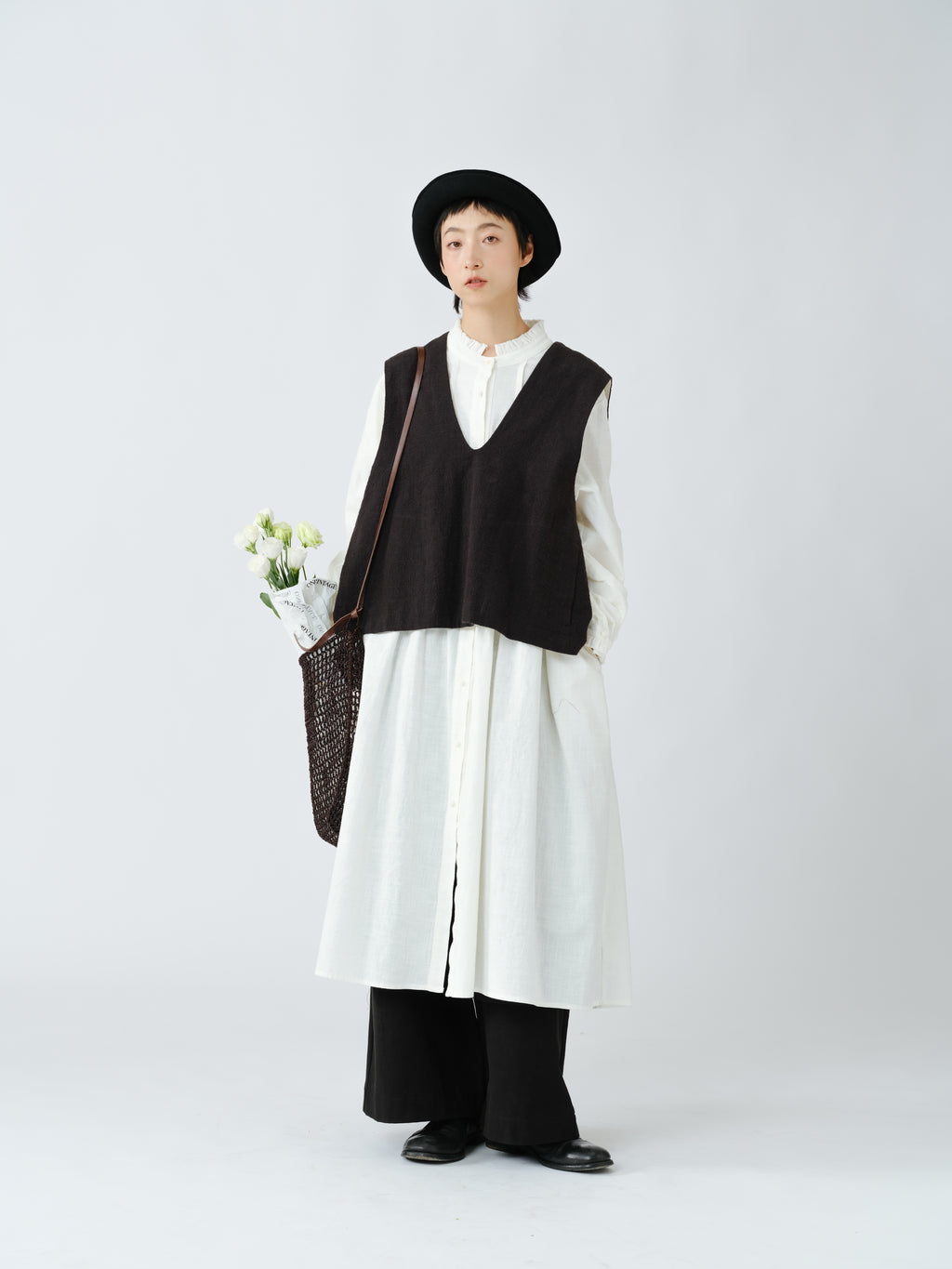 粗麻織りベスト