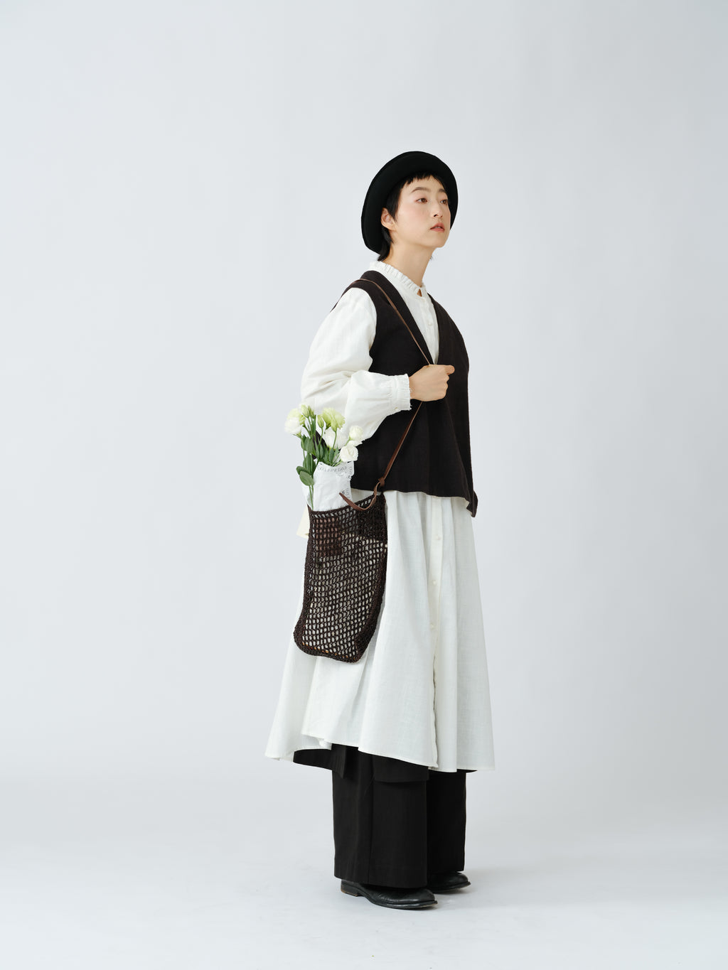粗麻織りベスト