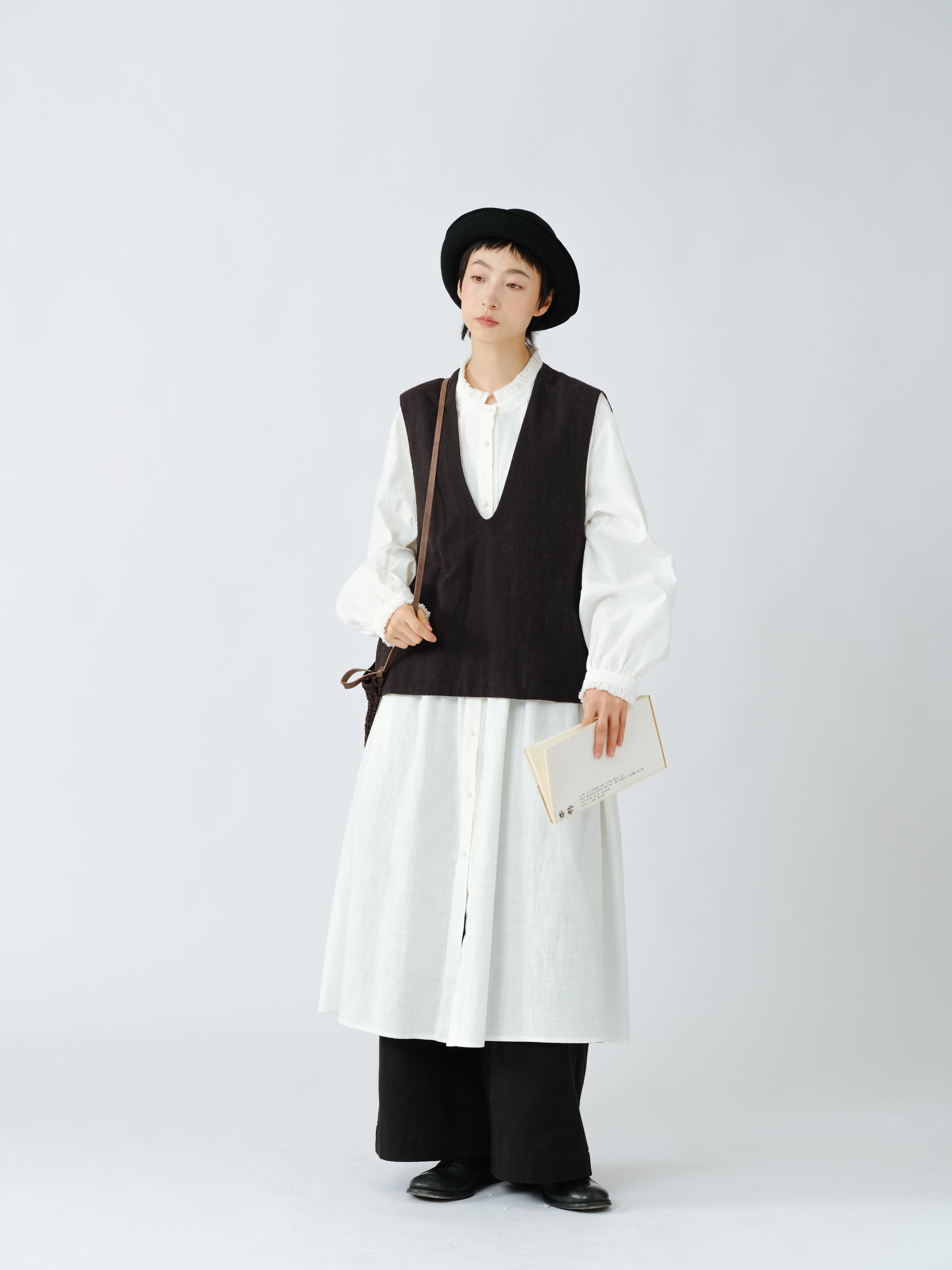 粗麻織りベスト