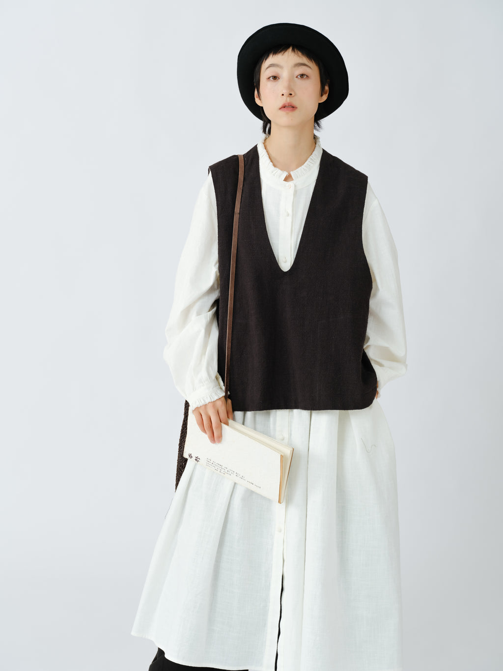 粗麻織りベスト