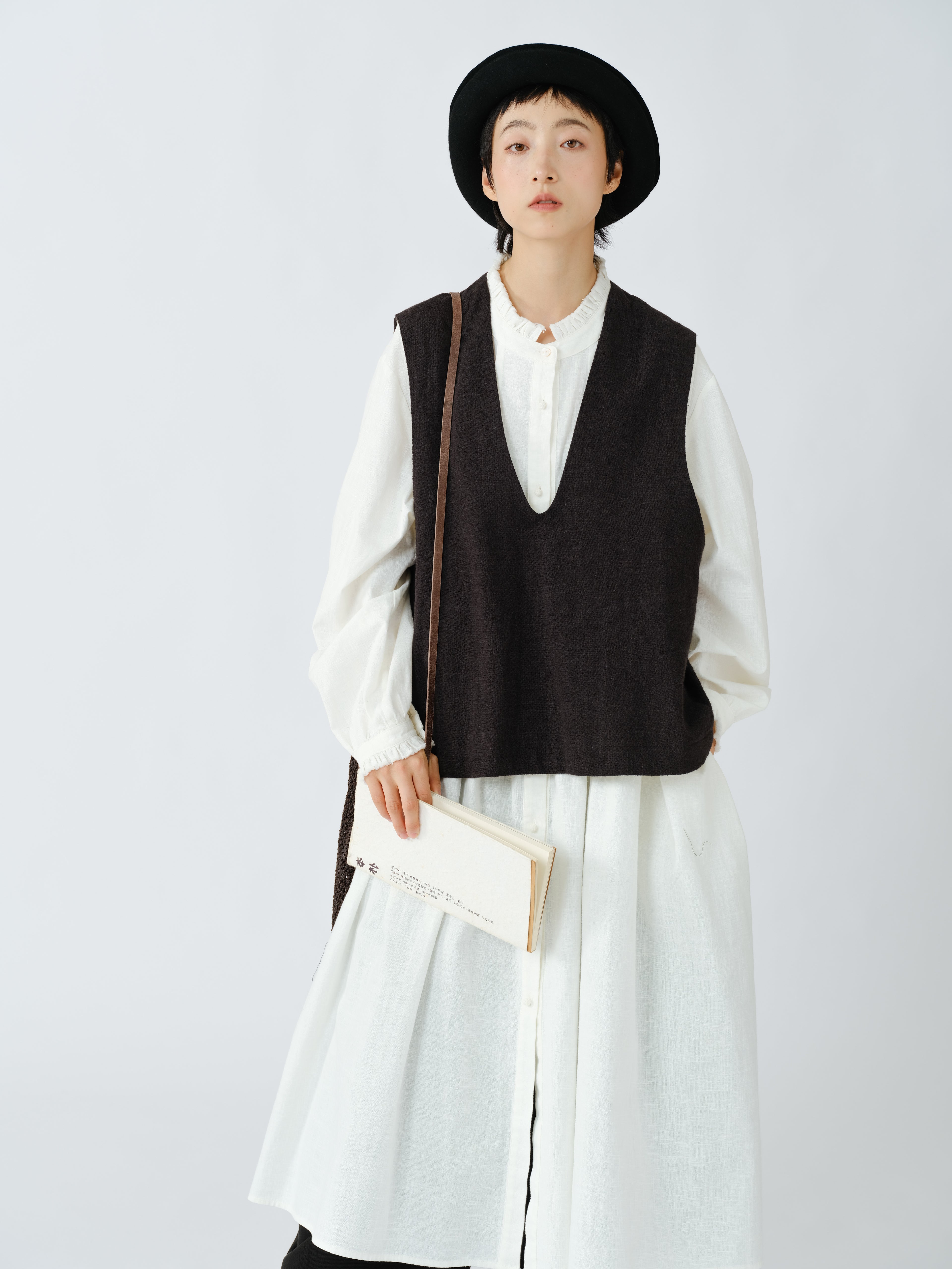 粗麻織りベスト