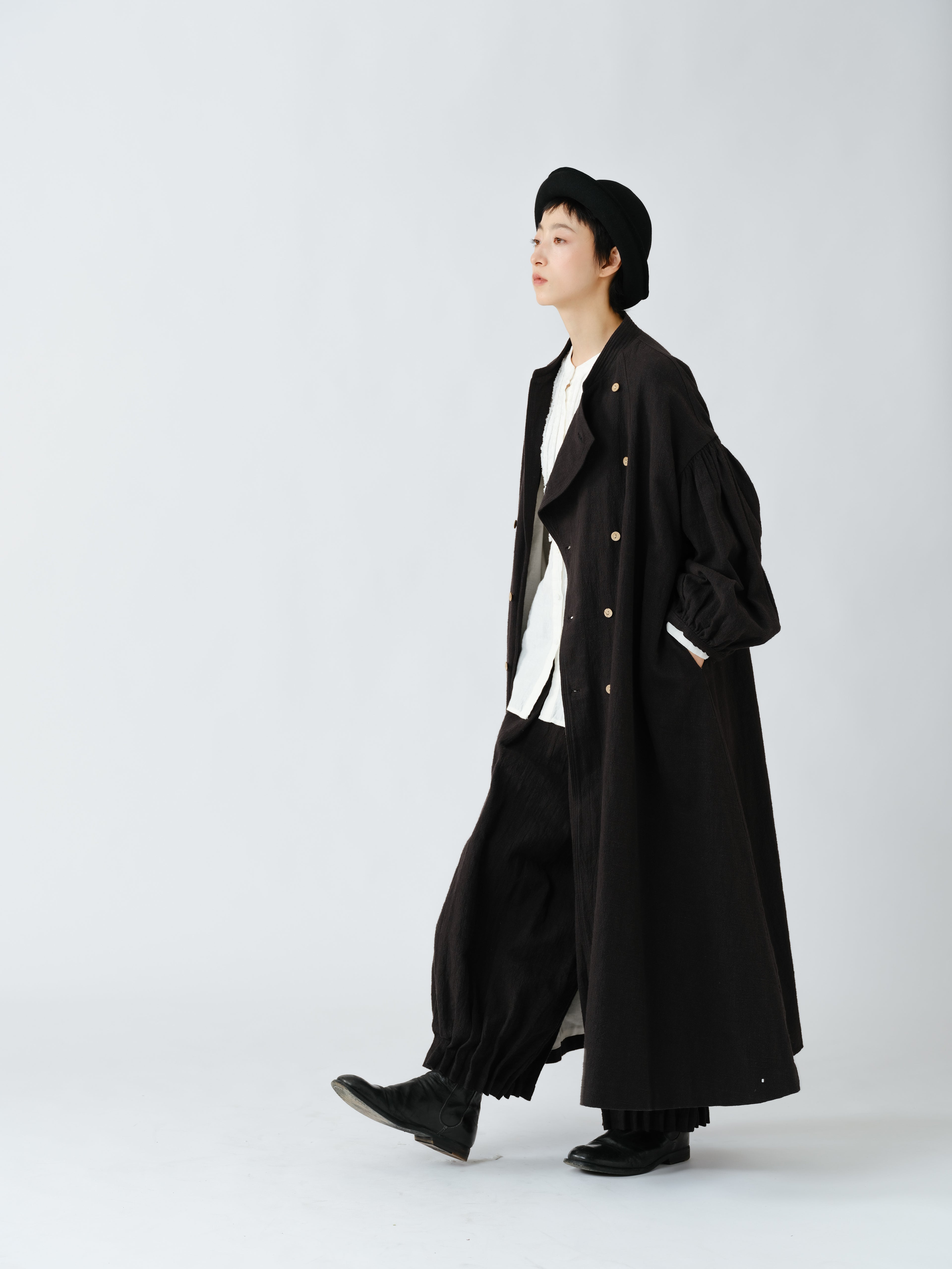 粗麻織りバルーンパンツ