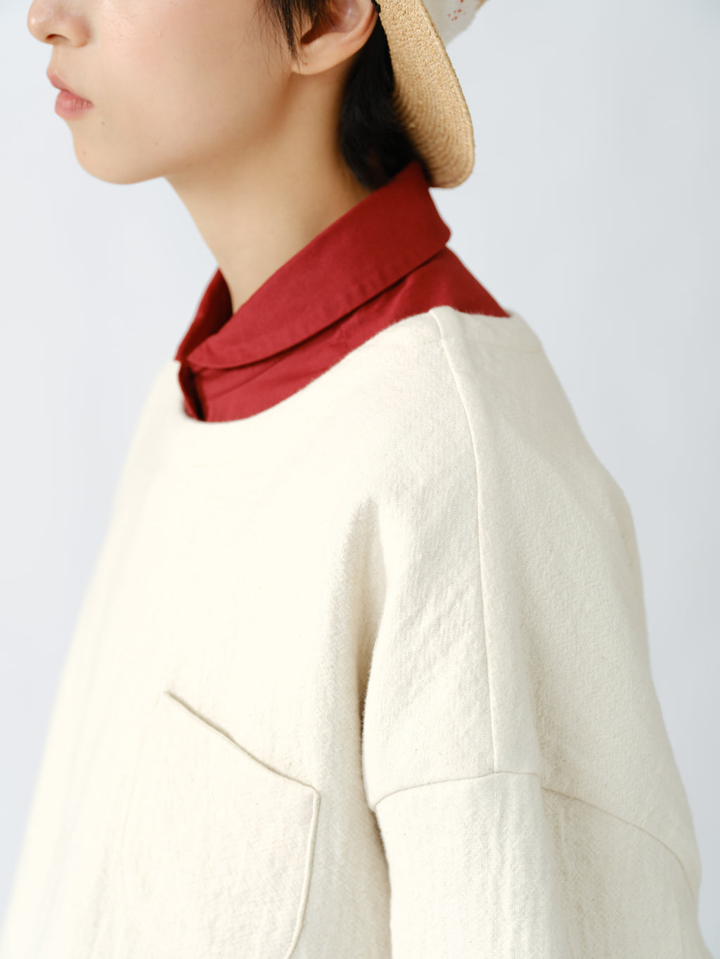 編地しぼ感プルオーバー