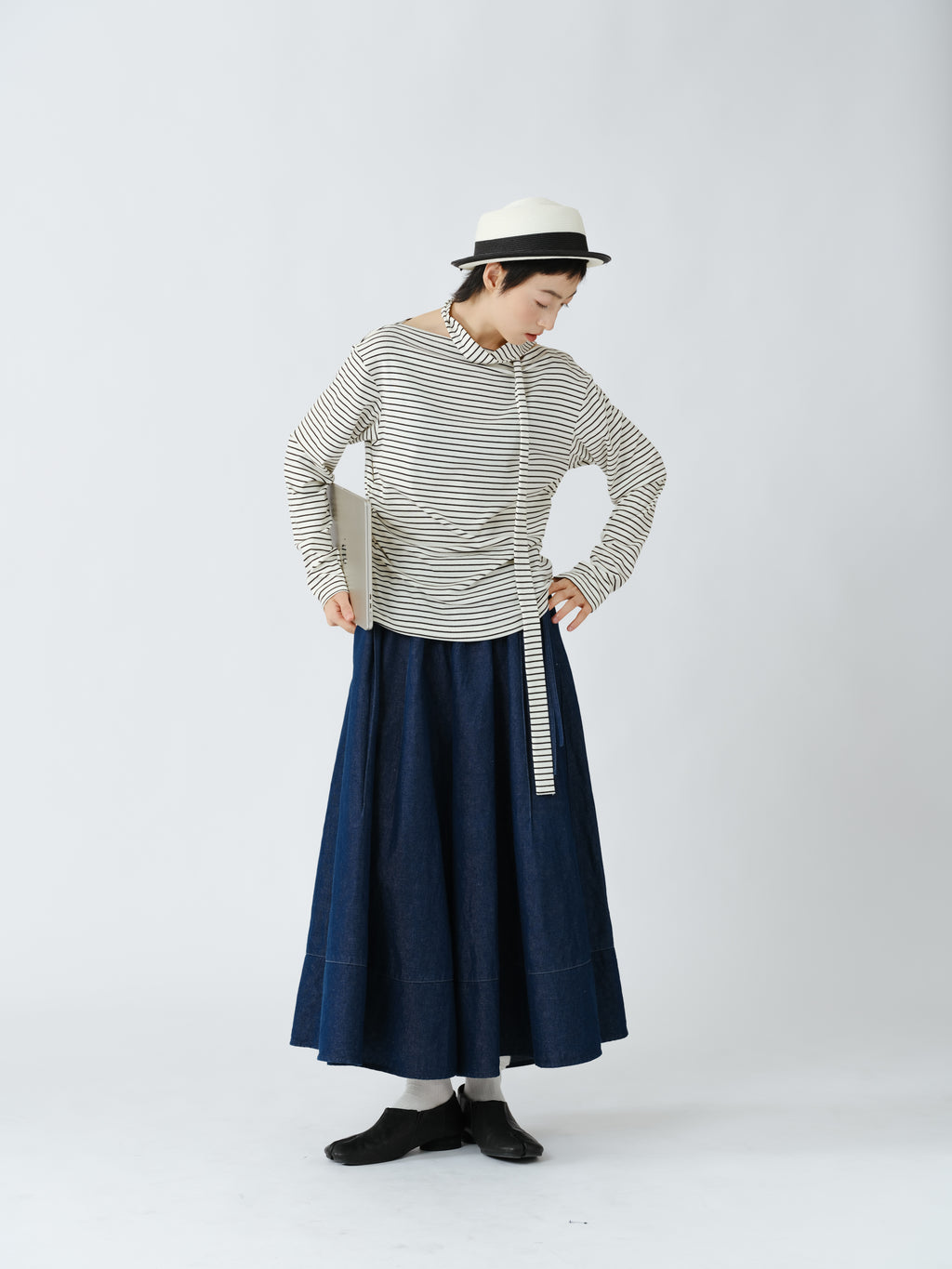 ストライプのシャツ