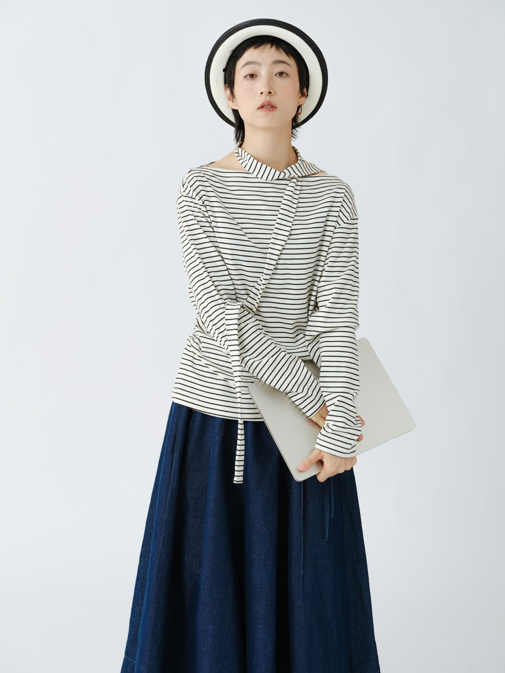 ストライプのシャツ