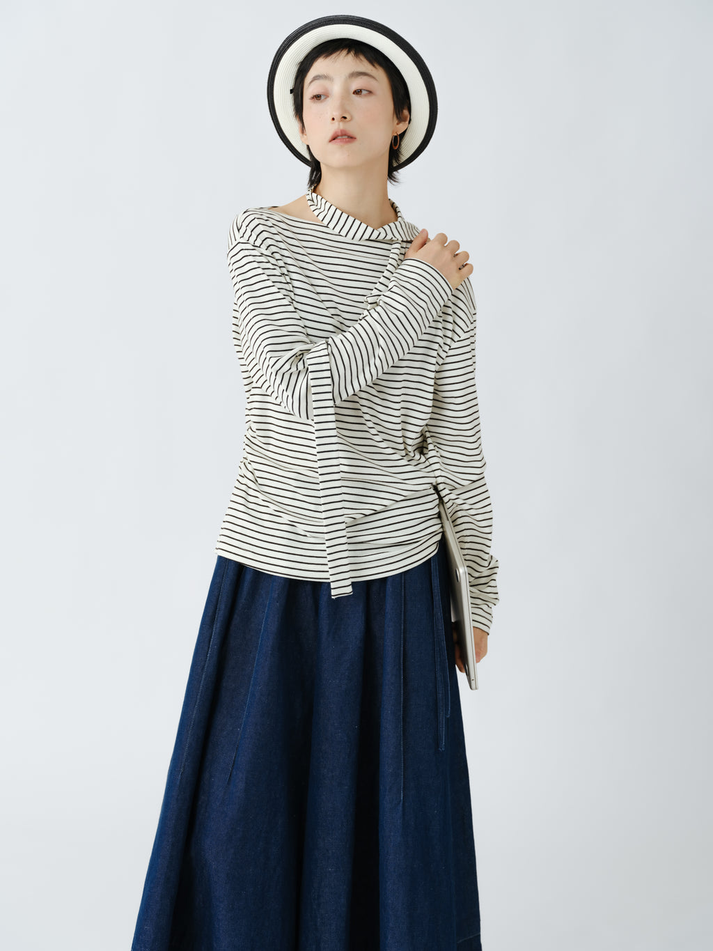 ストライプのシャツ