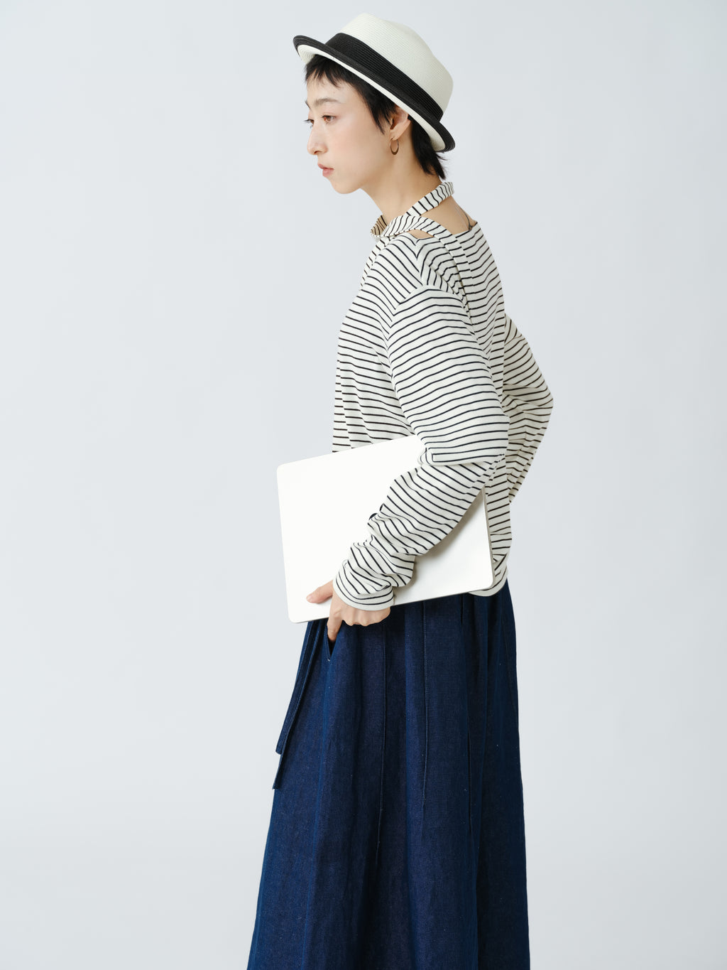 ストライプのシャツ