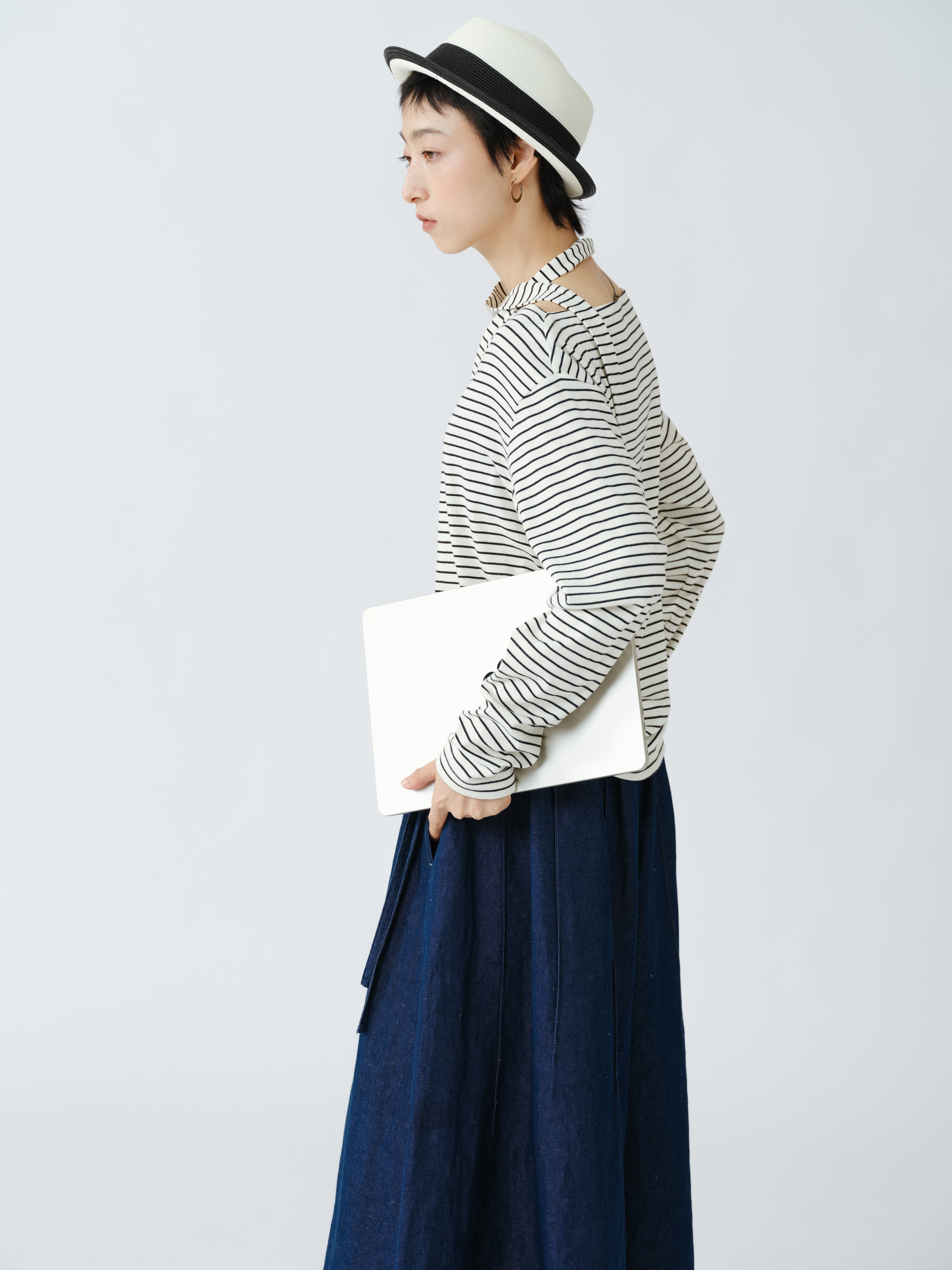 ストライプのシャツ