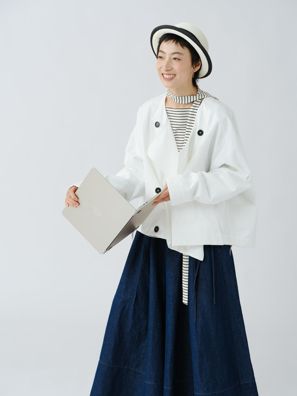 ストライプのシャツ
