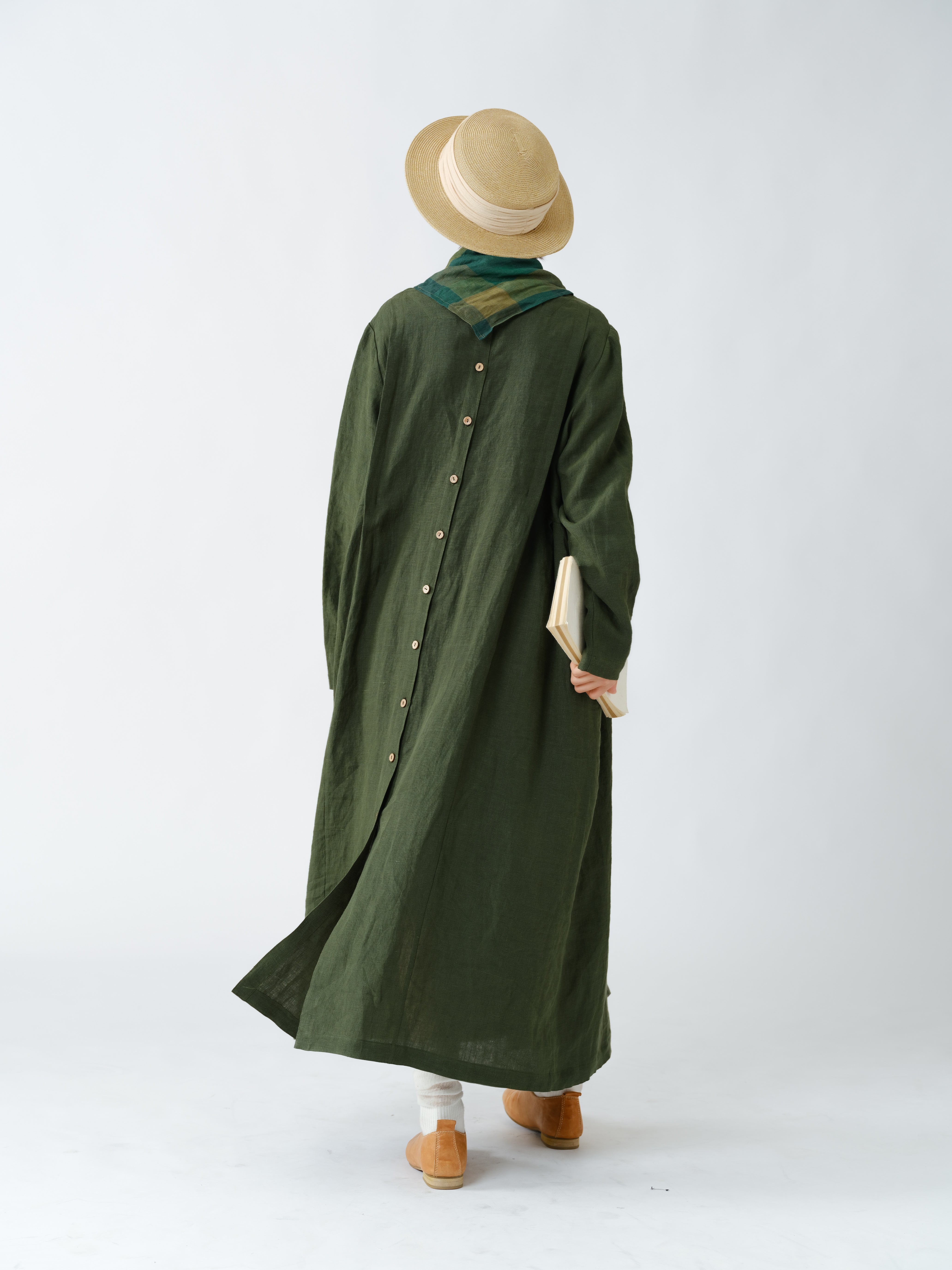 専用貴重34 ボタニカルリネンソフトタック ワンピース リネンタックワンピースl 50代・60代からの婦人服 オルウェイズ公式