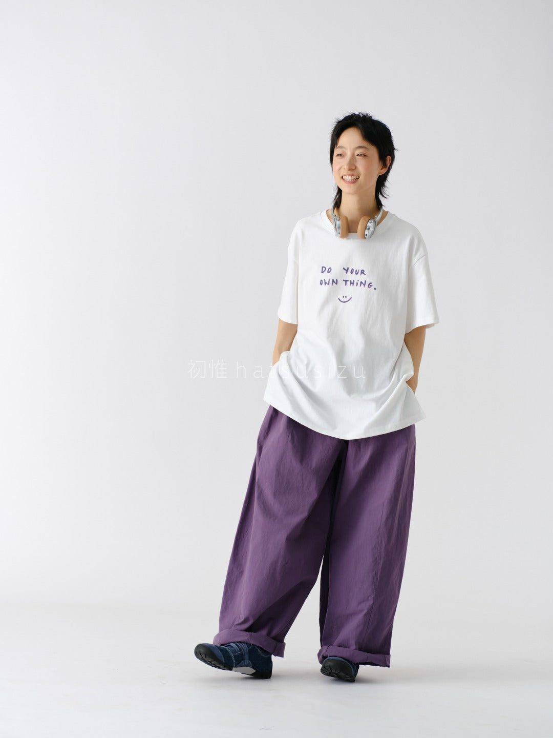 ライトワーク ワイドパンツ