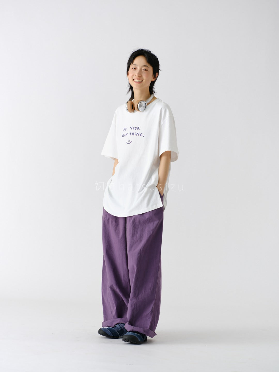 ライトワーク ワイドパンツ