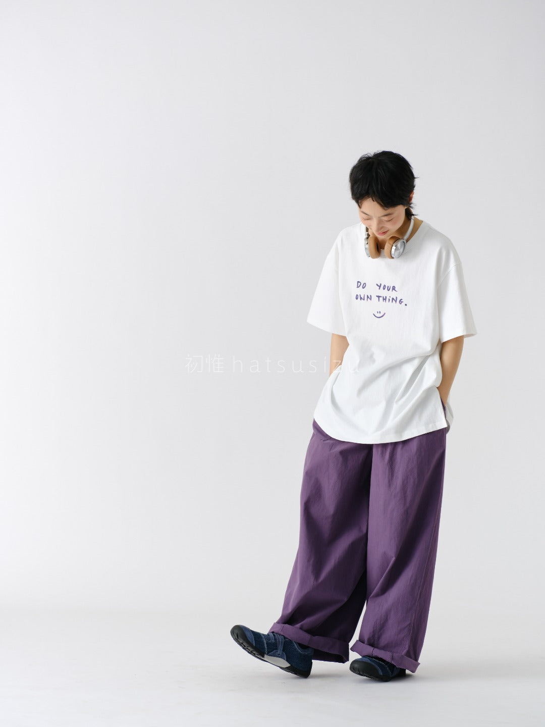 ライトワーク ワイドパンツ