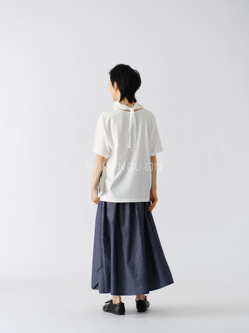 バックリボン 半袖Tシャツ