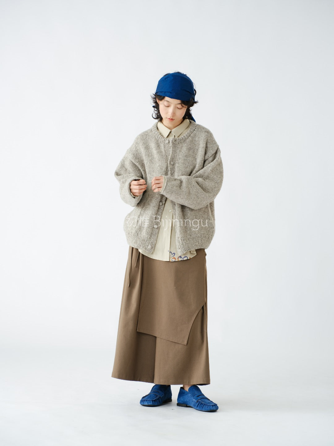 レイヤード ワイドパンツ