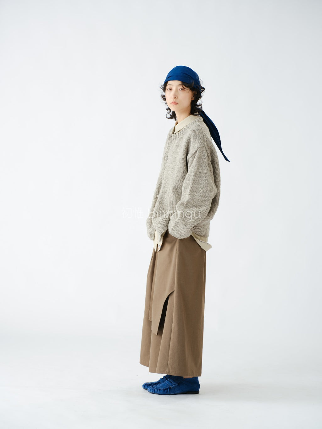 レイヤード ワイドパンツ