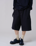少年風デニムハーフパンツ