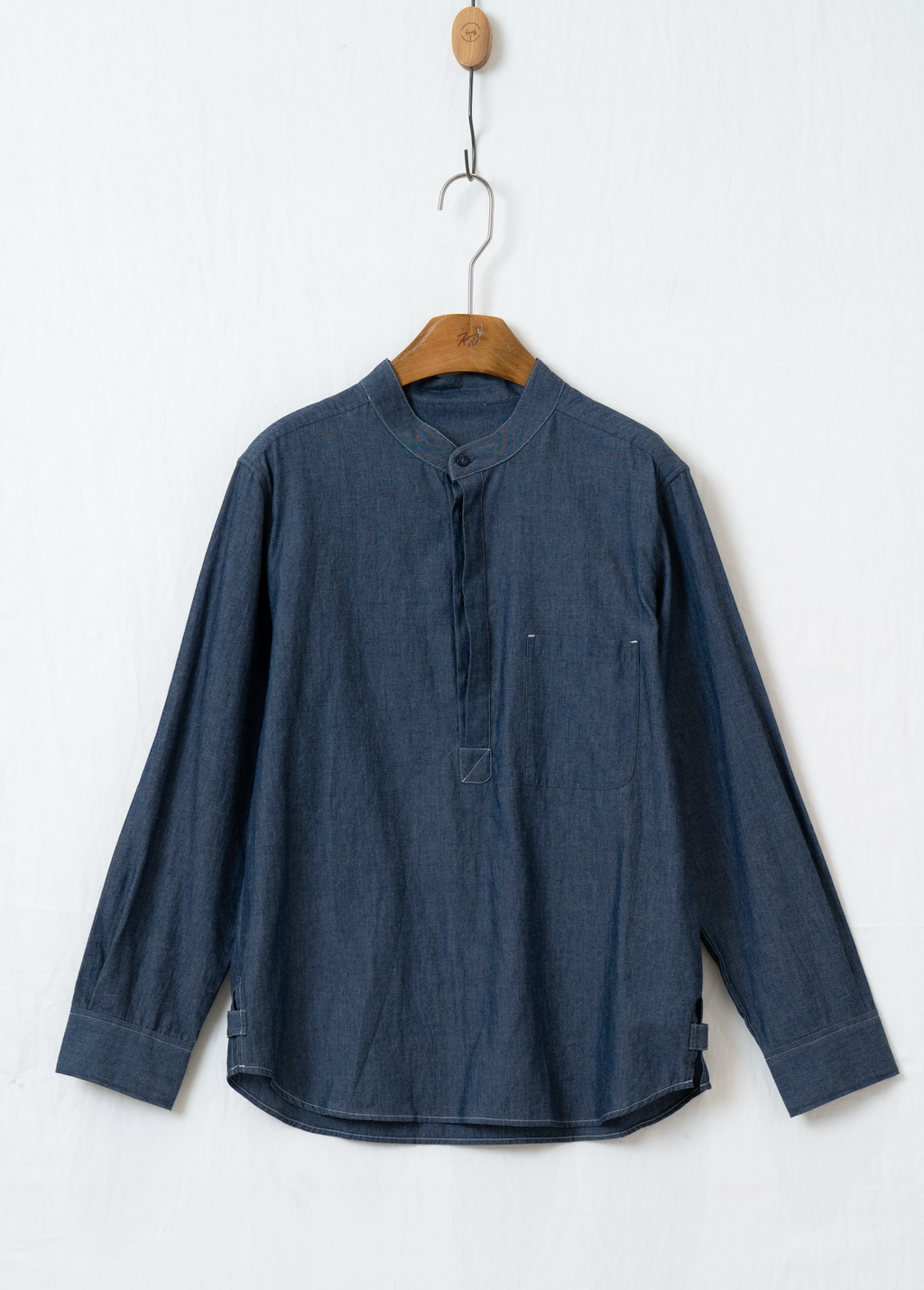 日系ベーシックデニムシャツ