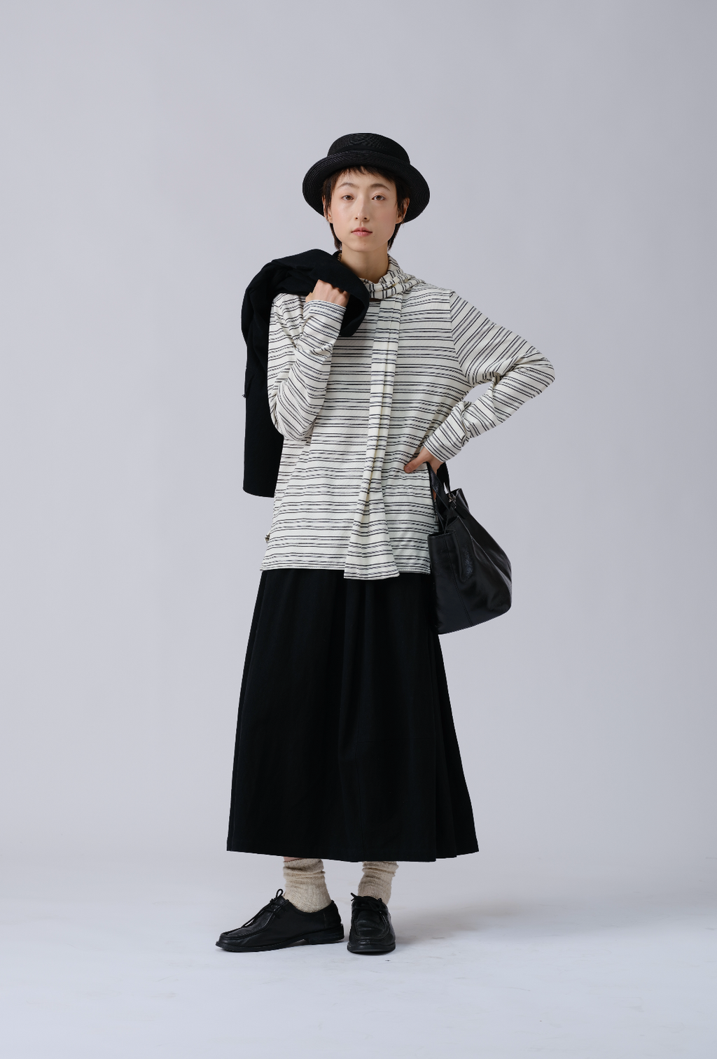 エッグシルエットスカート