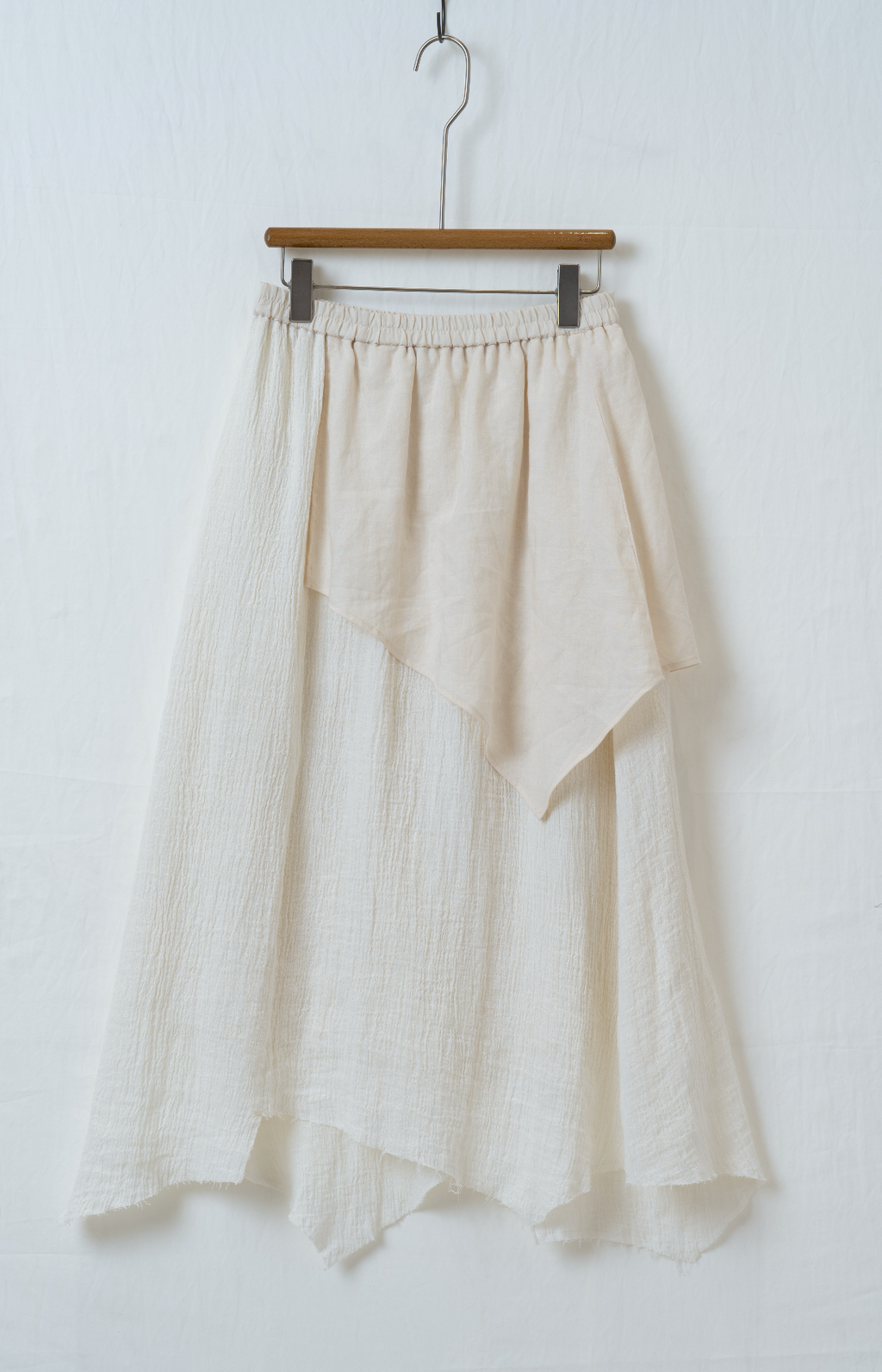 シワ加工アシンメトリースカート