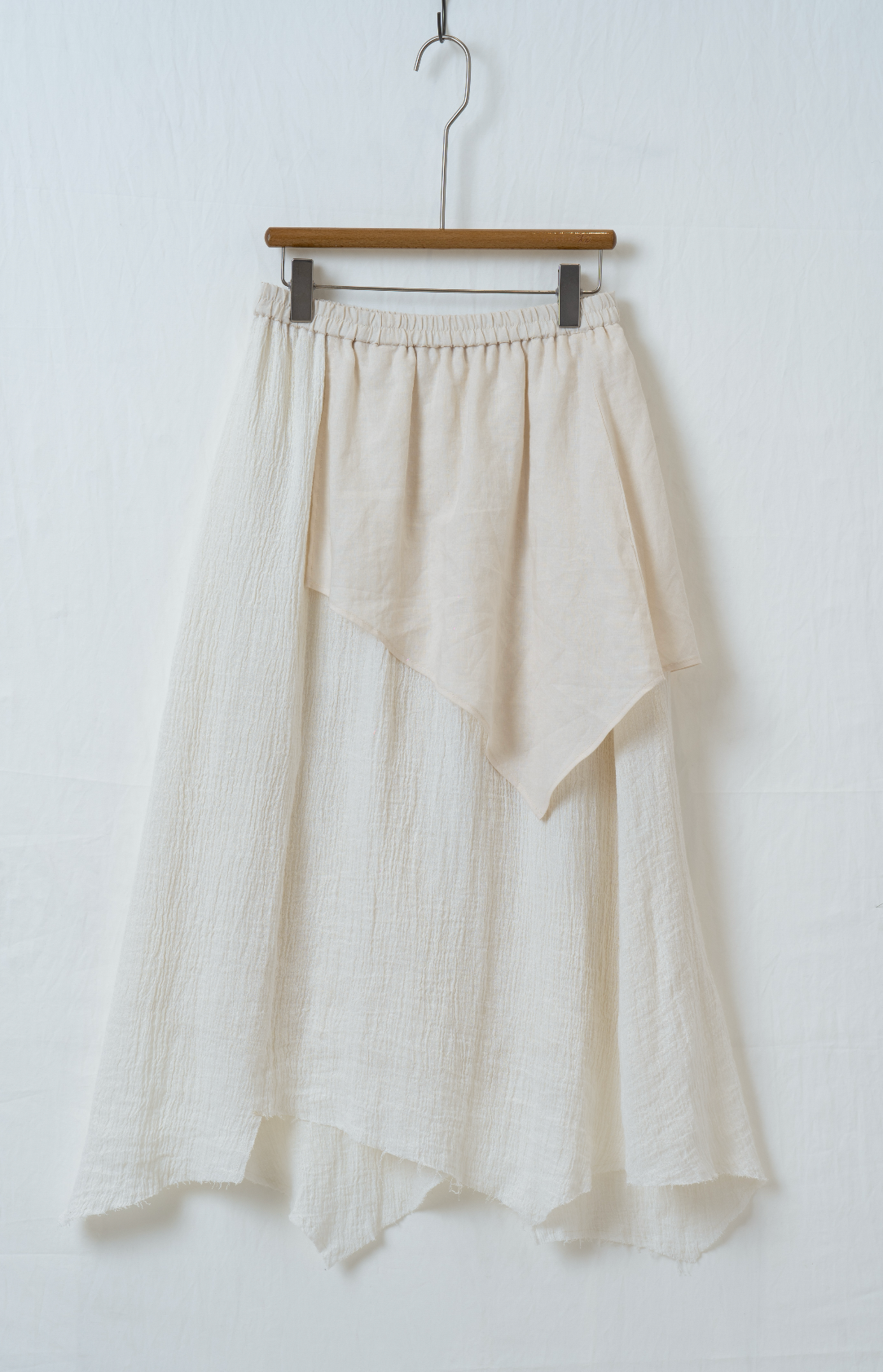 シワ加工アシンメトリースカート