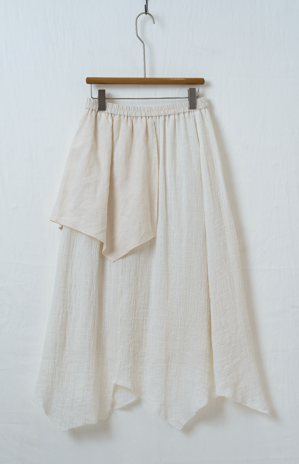 シワ加工アシンメトリースカート