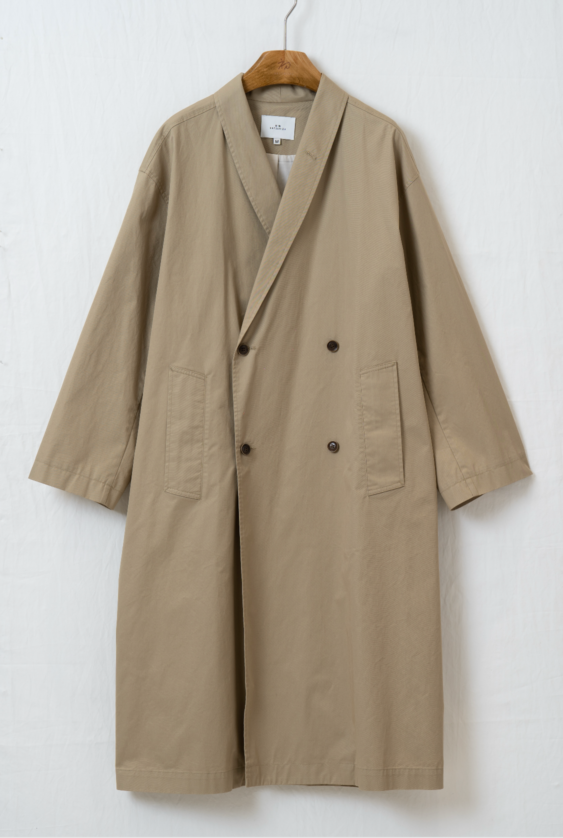 シンプルロングトレンチ