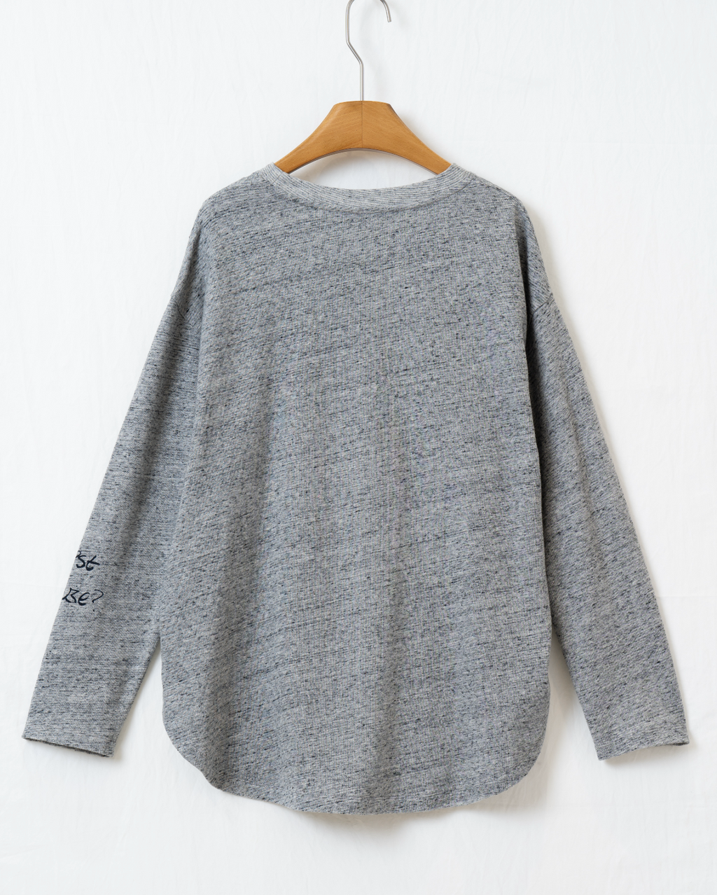 テクスチャープリント長袖Tシャツ