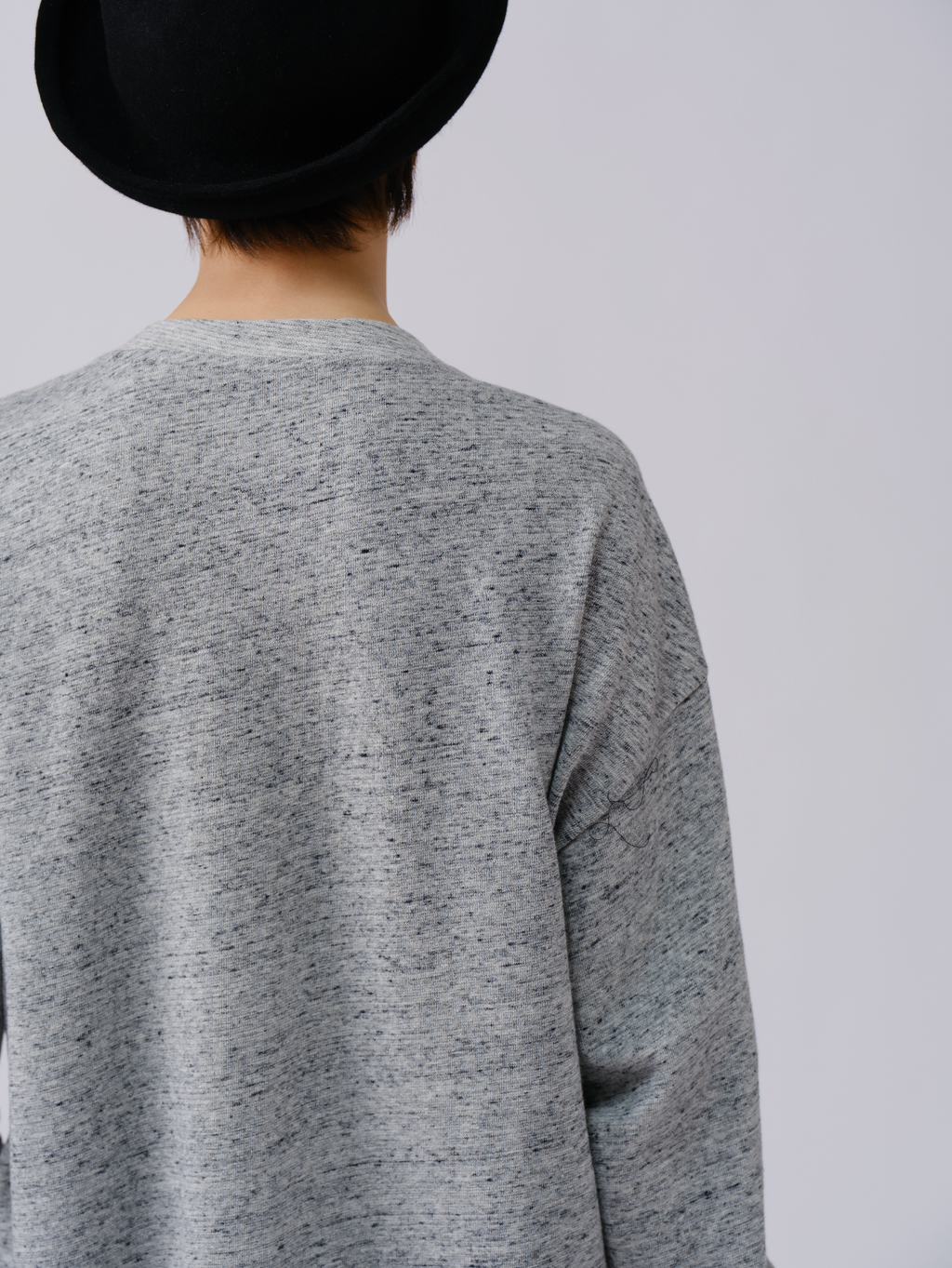 テクスチャープリント長袖Tシャツ