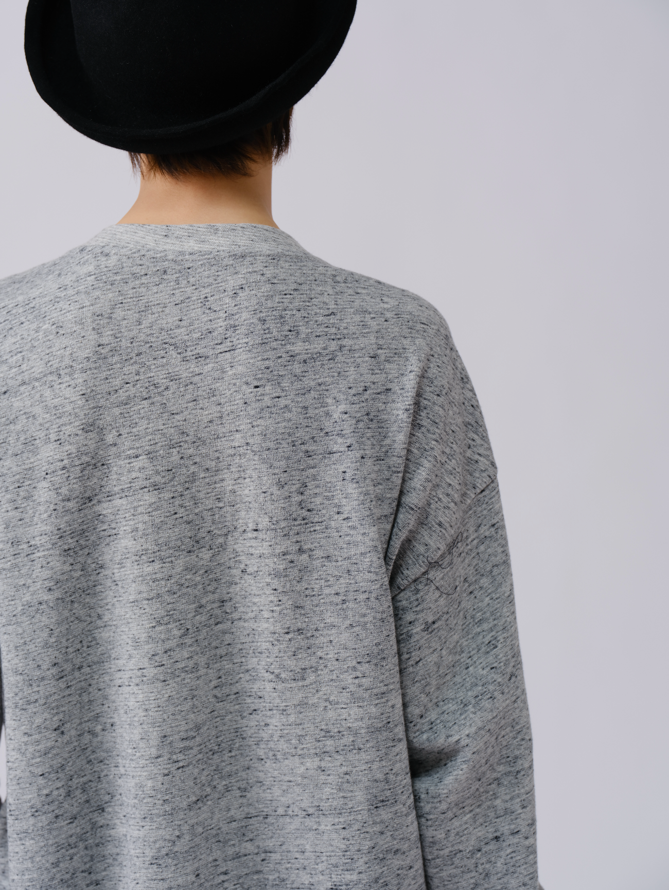 テクスチャープリント長袖Tシャツ