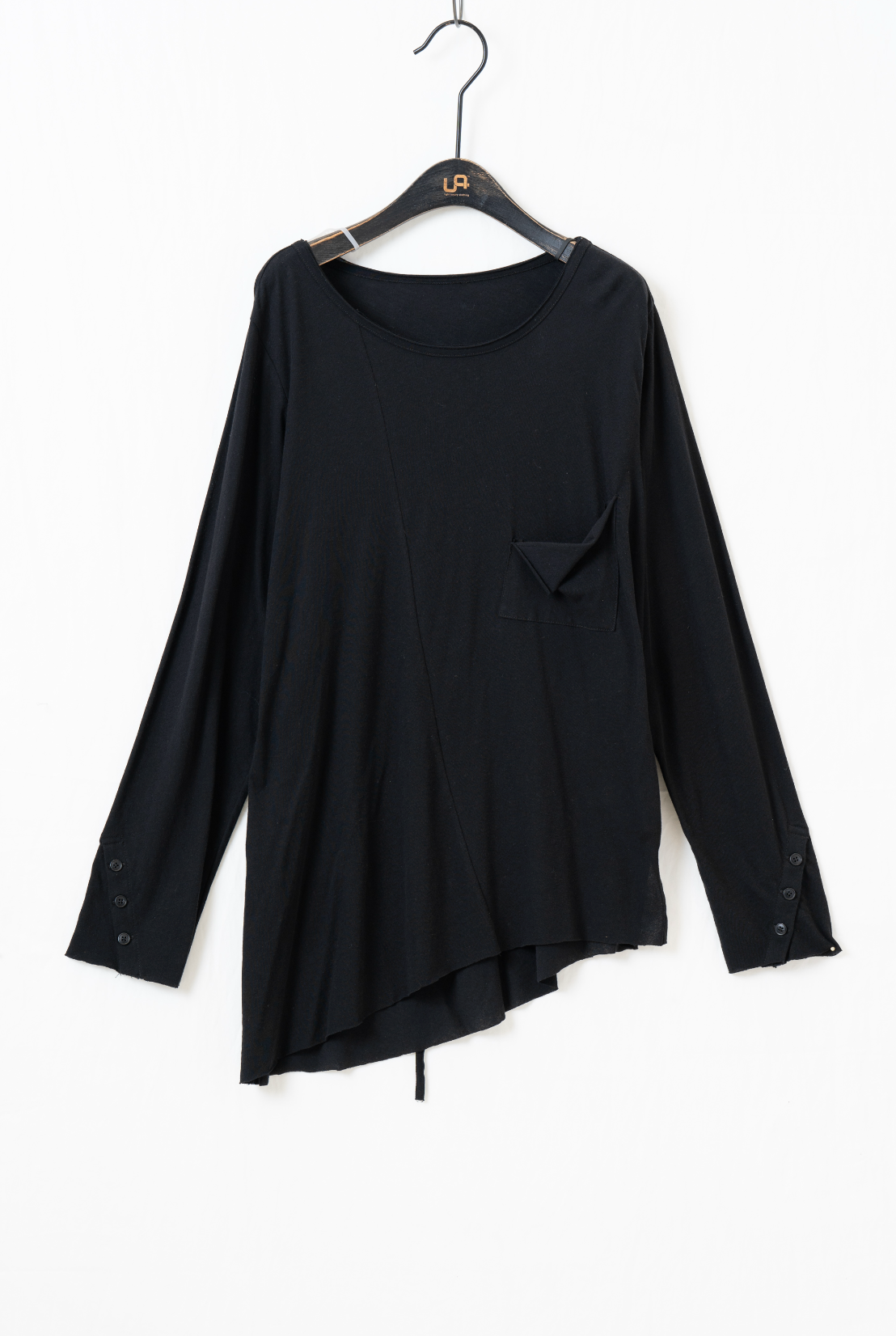 アシンメトリー長袖Tシャツ