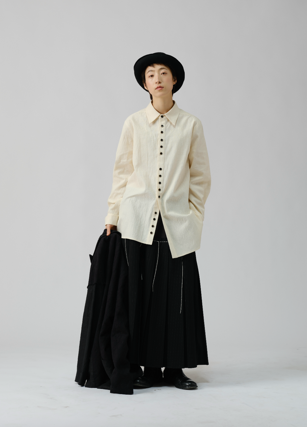ルーズオープンカラーシャツ