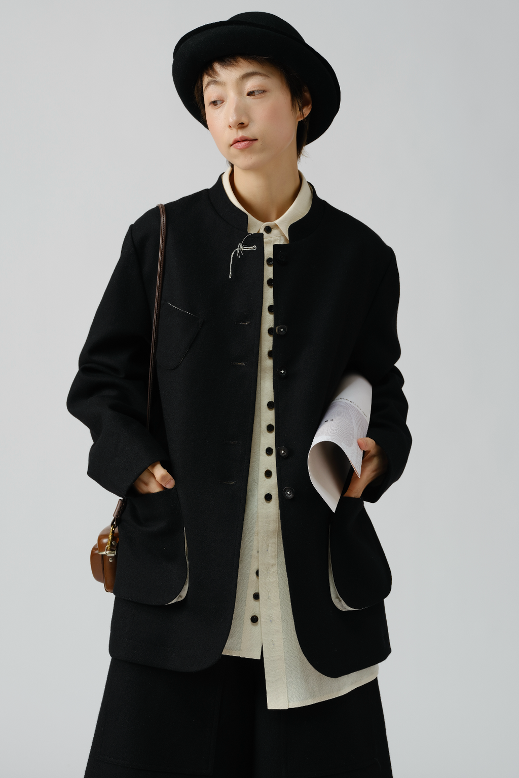 ルーズオープンカラーシャツ