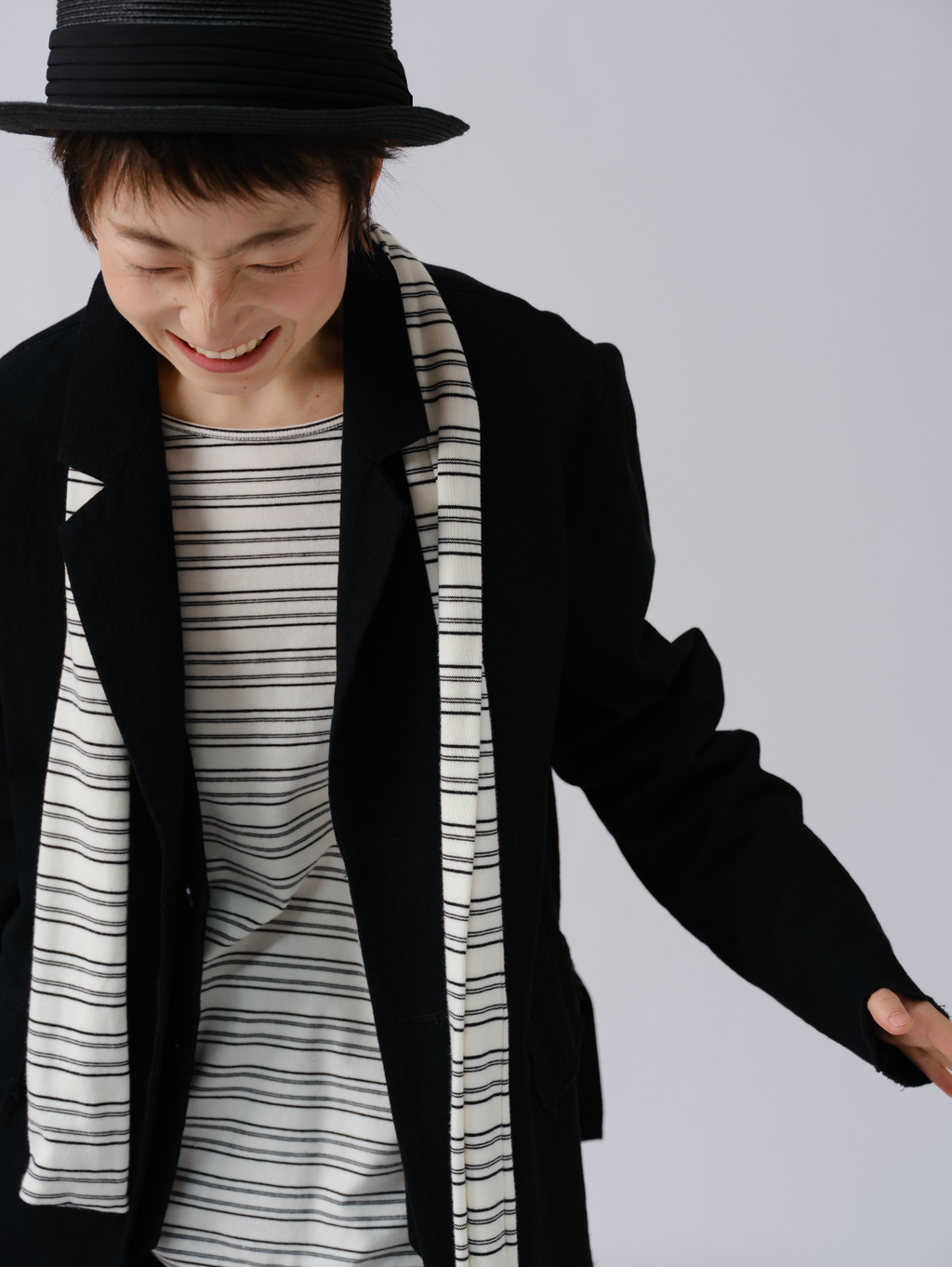 レイヤード風ジャケット