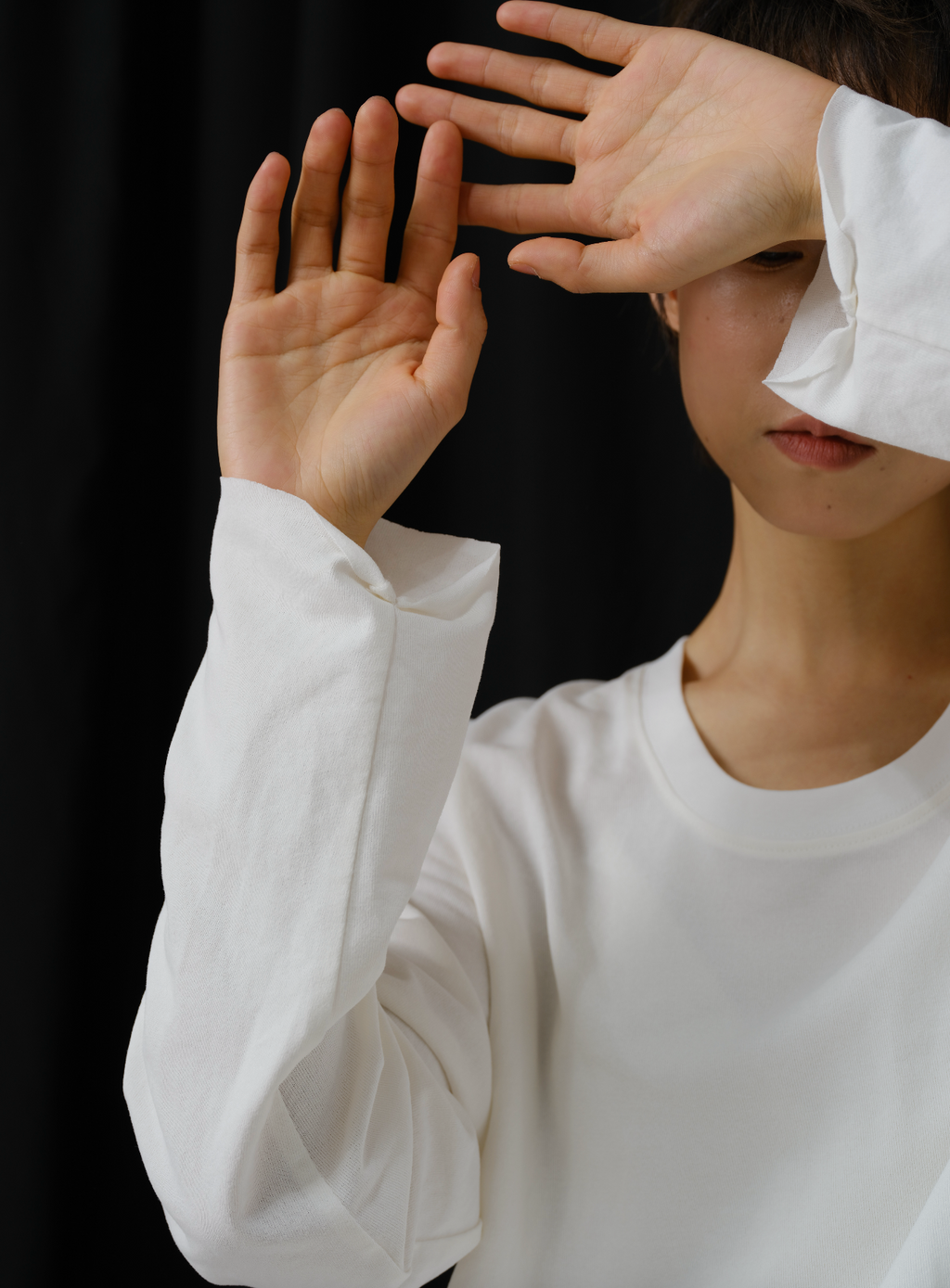 エコサイロンペーパー糸ロングTシャツ