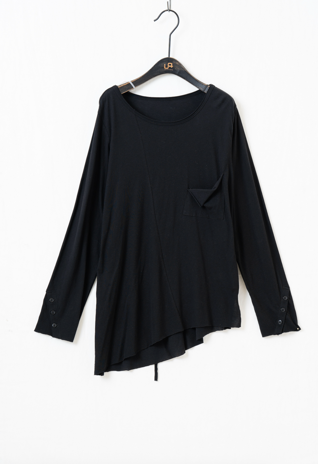 アシンメトリー長袖Tシャツ