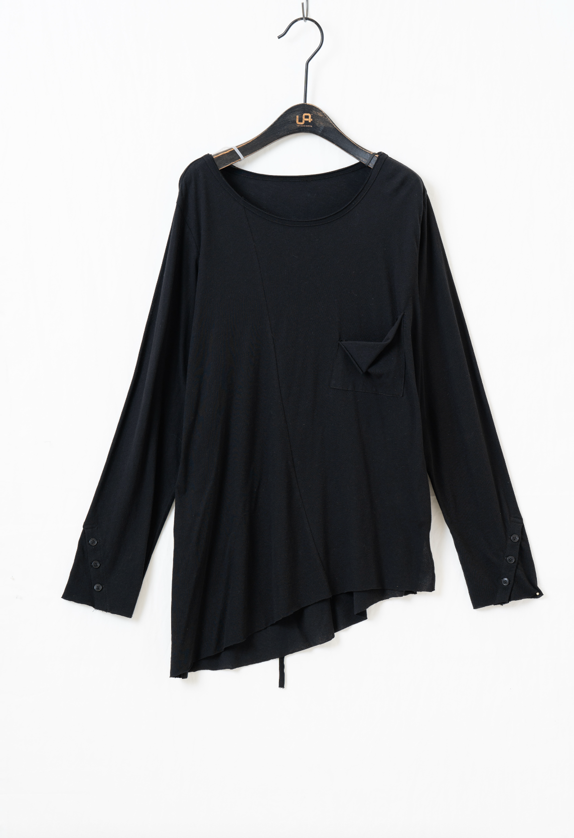 アシンメトリー長袖Tシャツ