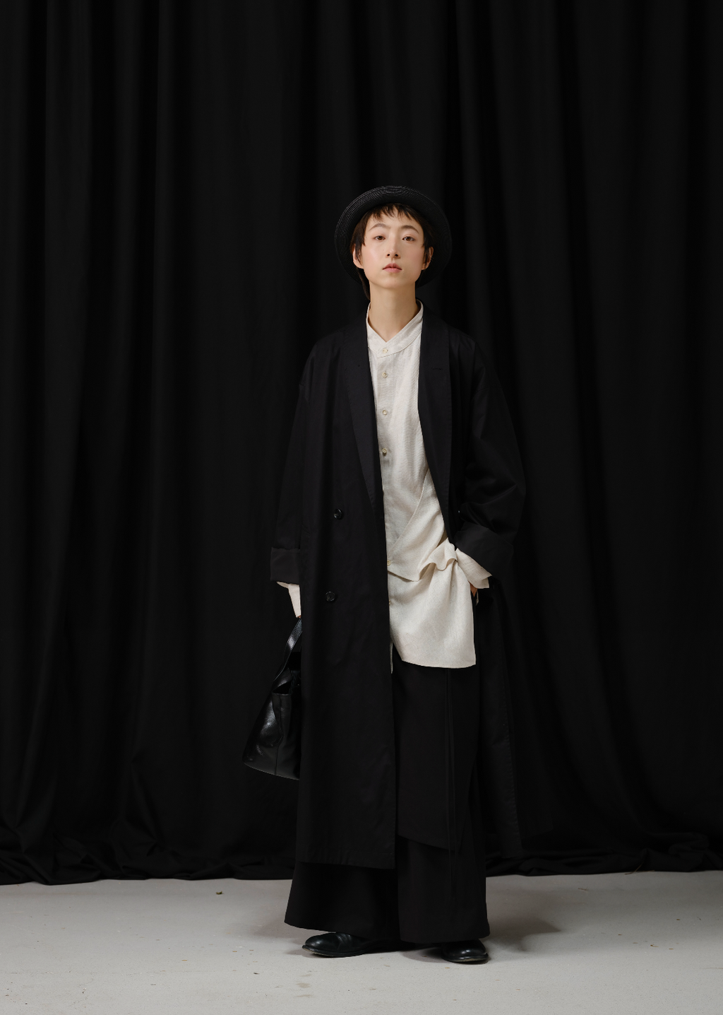 シンプルロングトレンチ