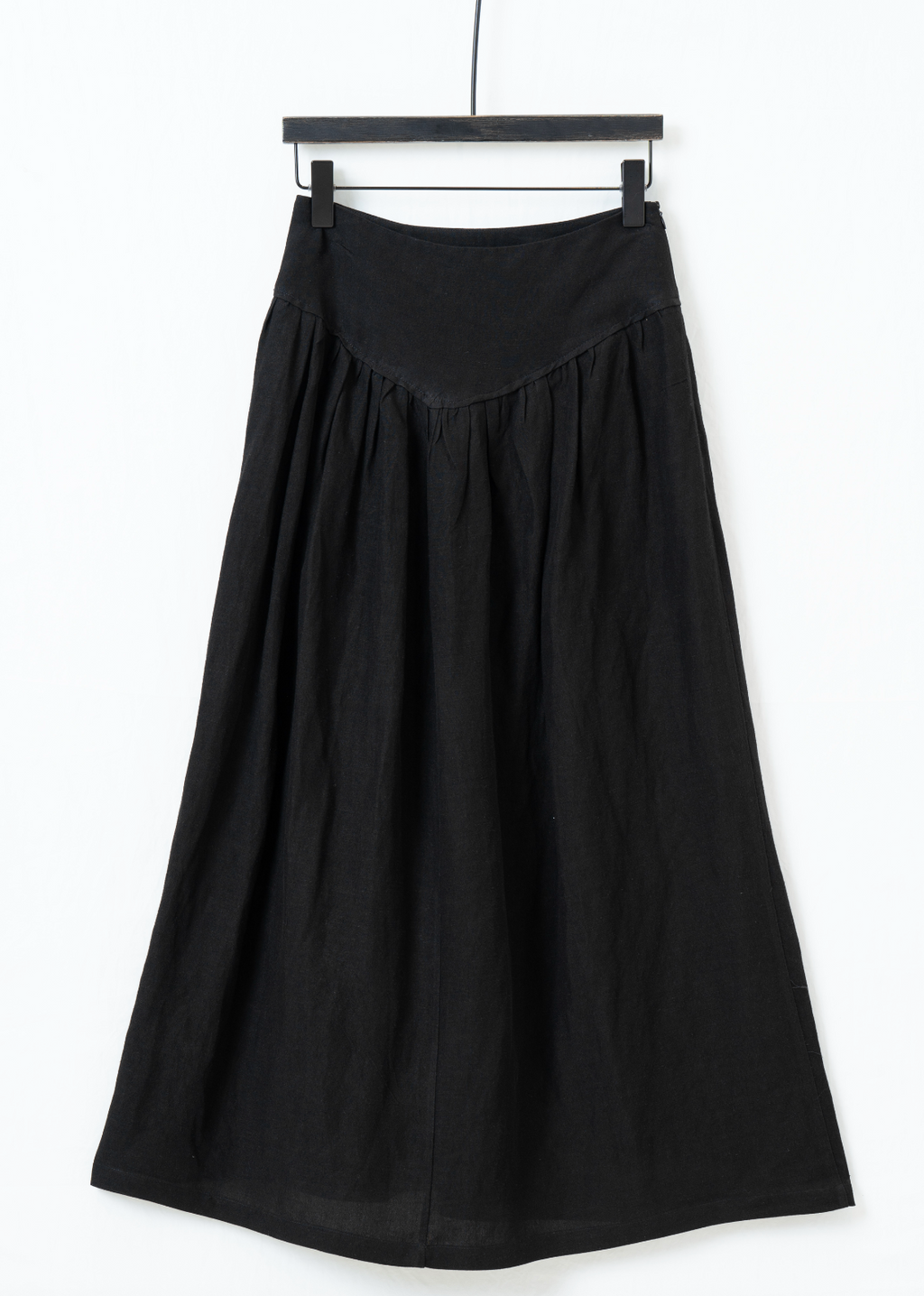 アート風ウエストシェイプロングスカート