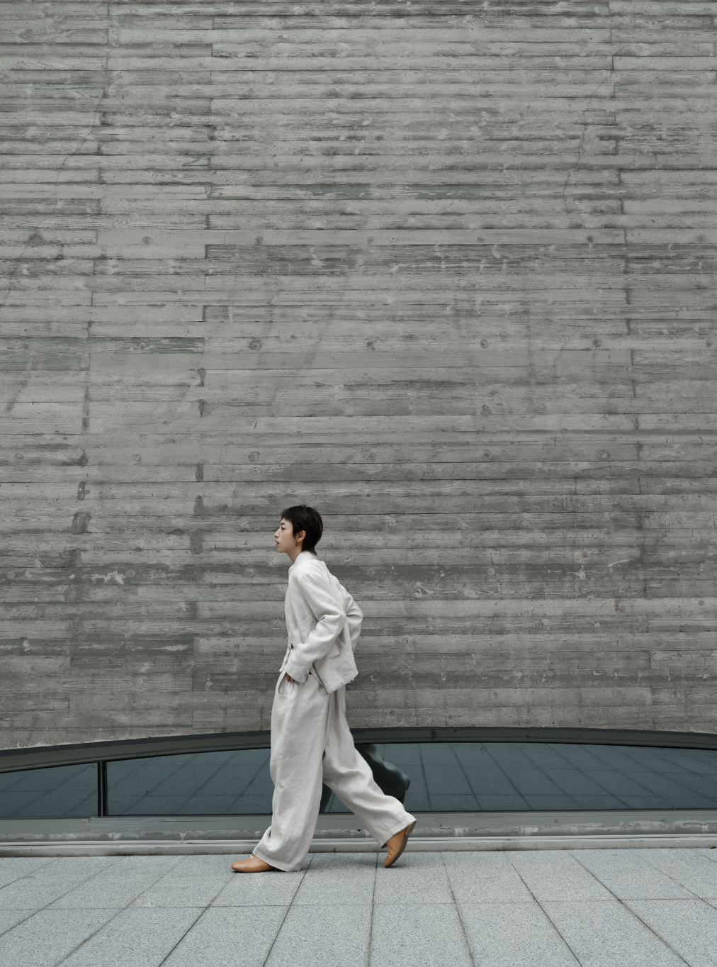 アーティスト風リネンジャケット