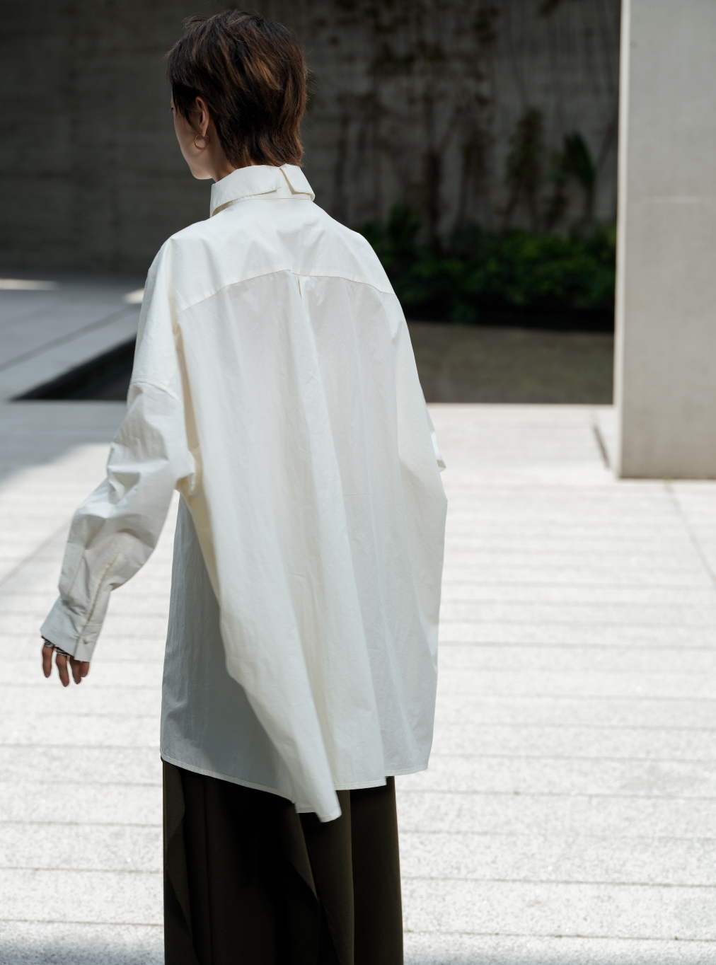 リバーシブルコート風シャツ