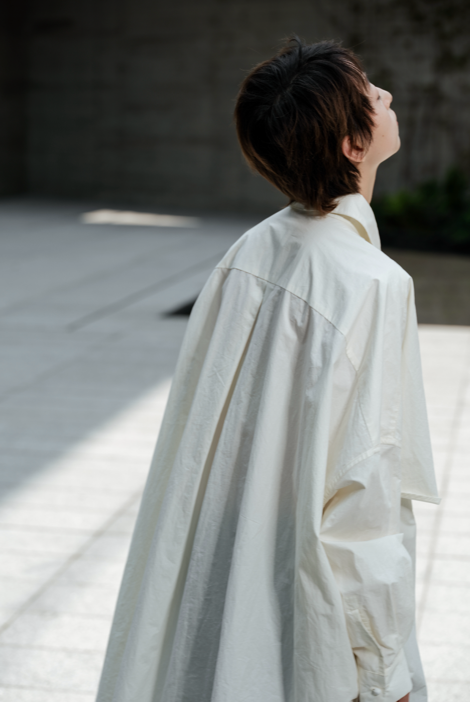 リバーシブルコート風シャツ