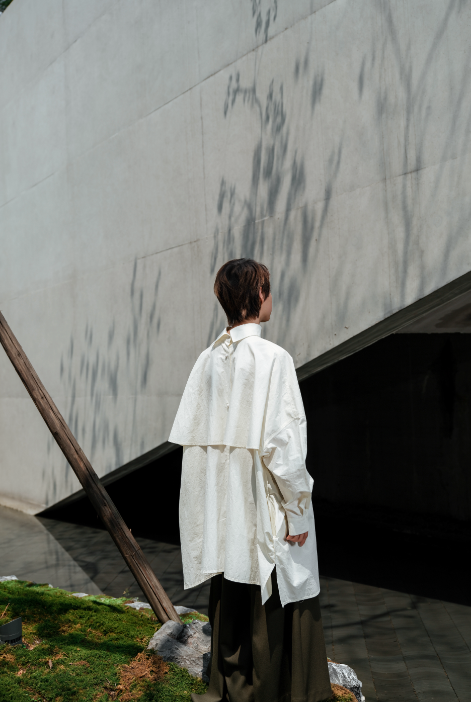 リバーシブルコート風シャツ