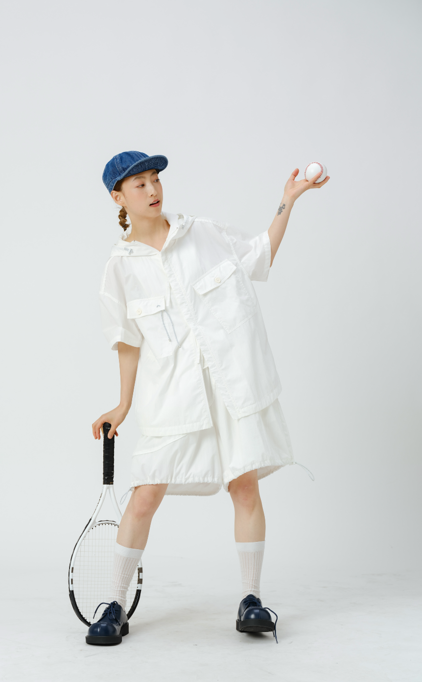パイピングワイドショーツ