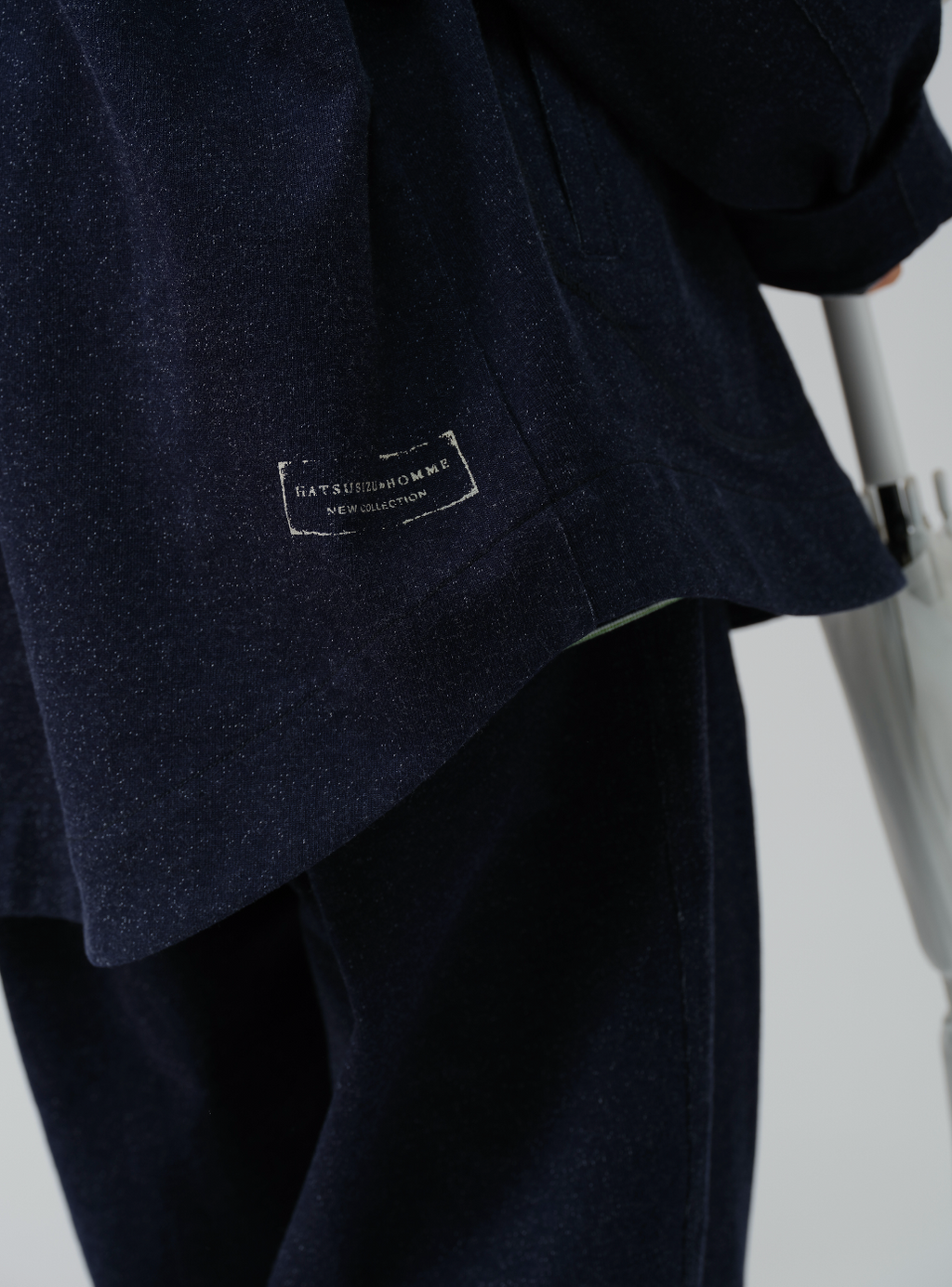 ニットデニムフーディーアウター