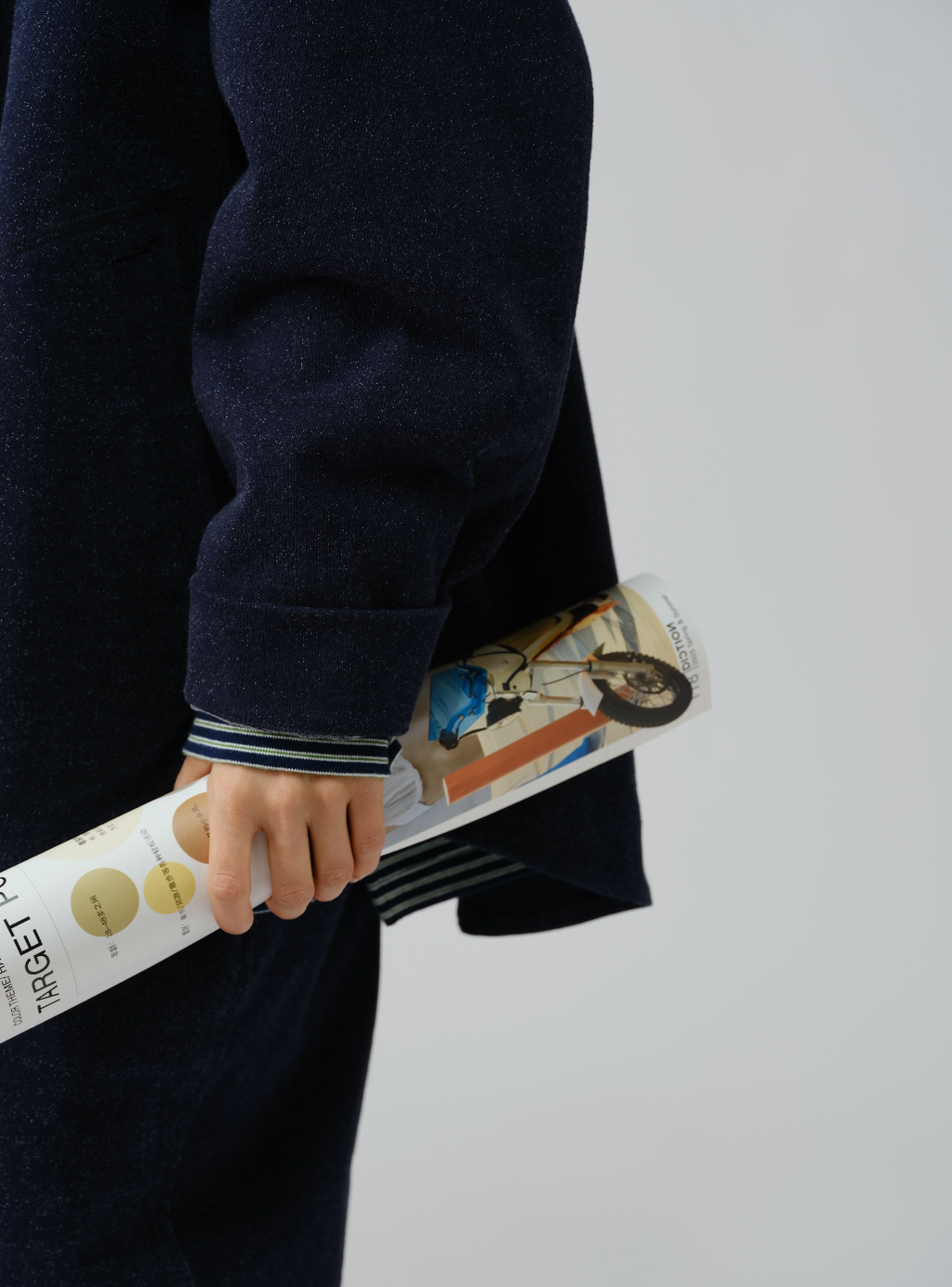 ニットデニムフーディーアウター