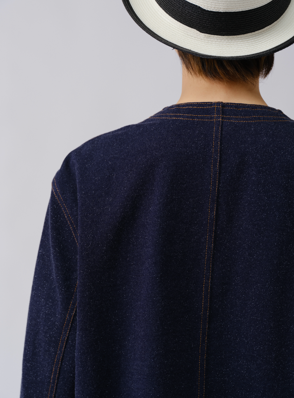 日系ニットデニムジャケット