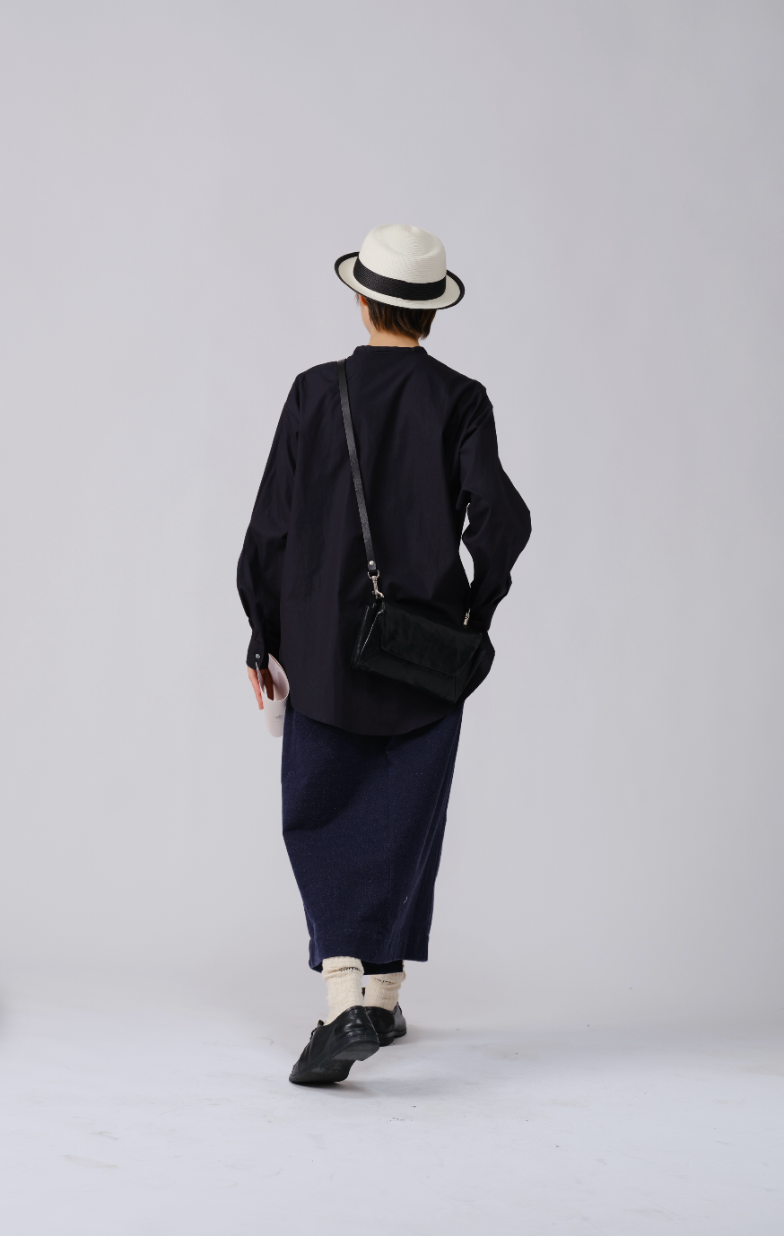 日系ニットデニムスカート