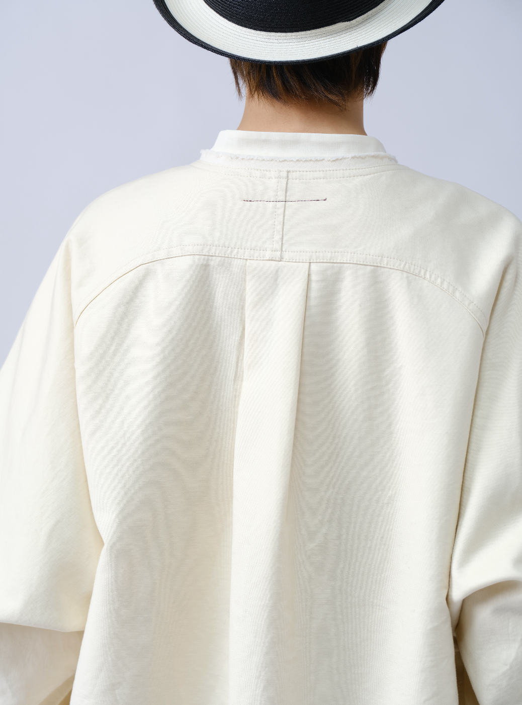 通勤感クルーネックトレンチ