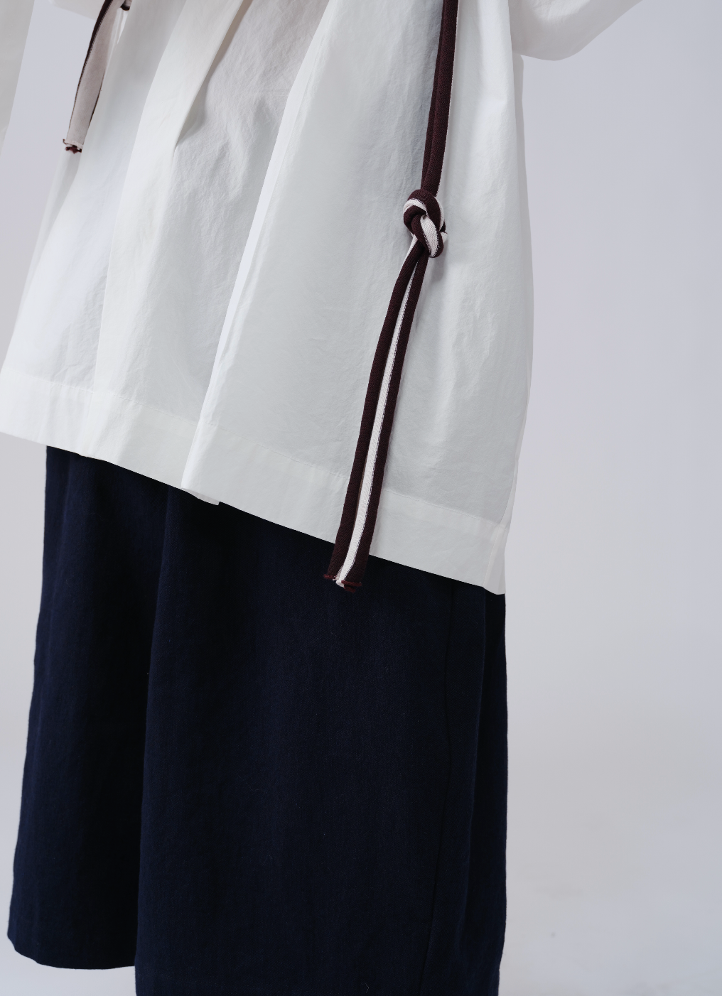 レイヤード風ヴィンテージスカートパンツ